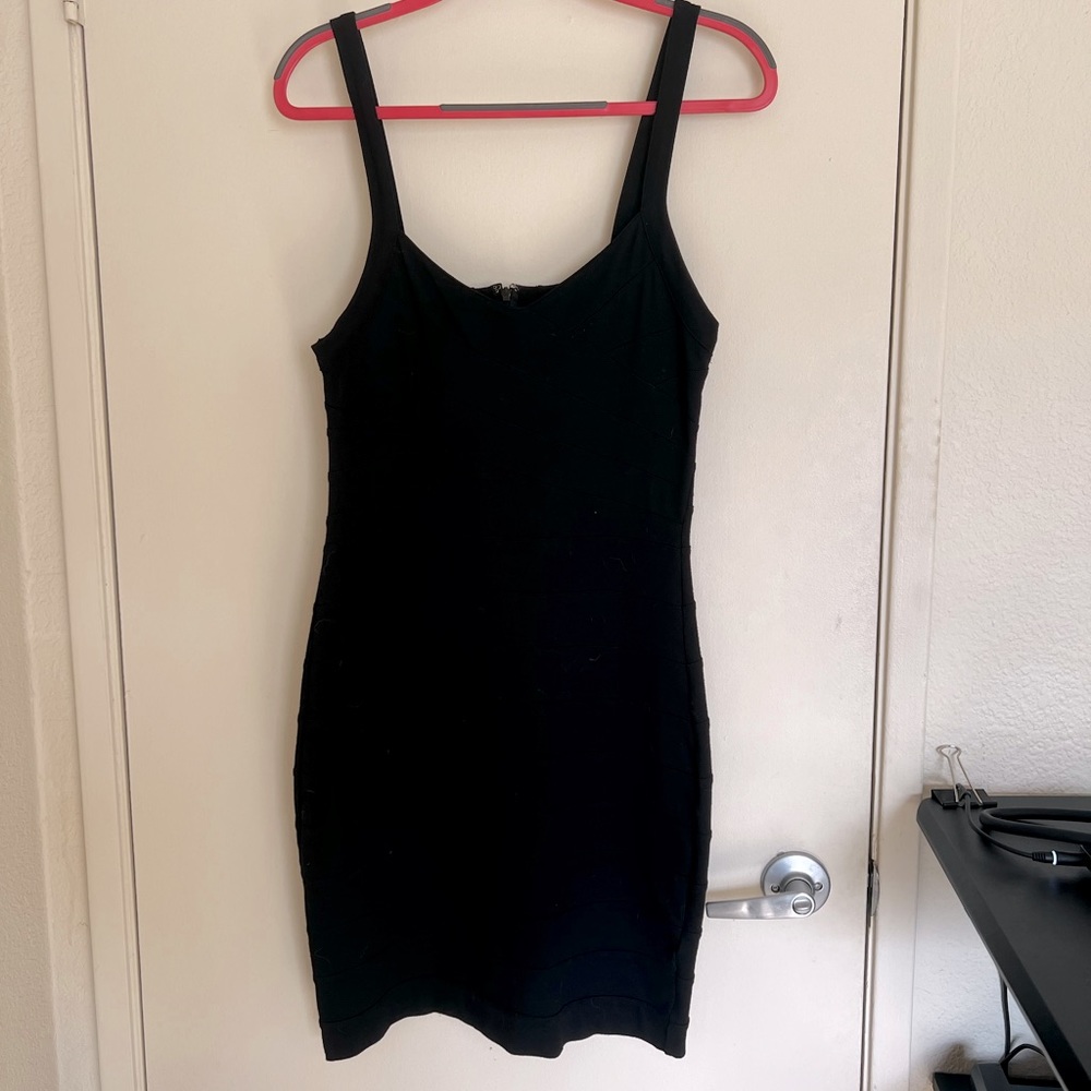 black express fitted dress